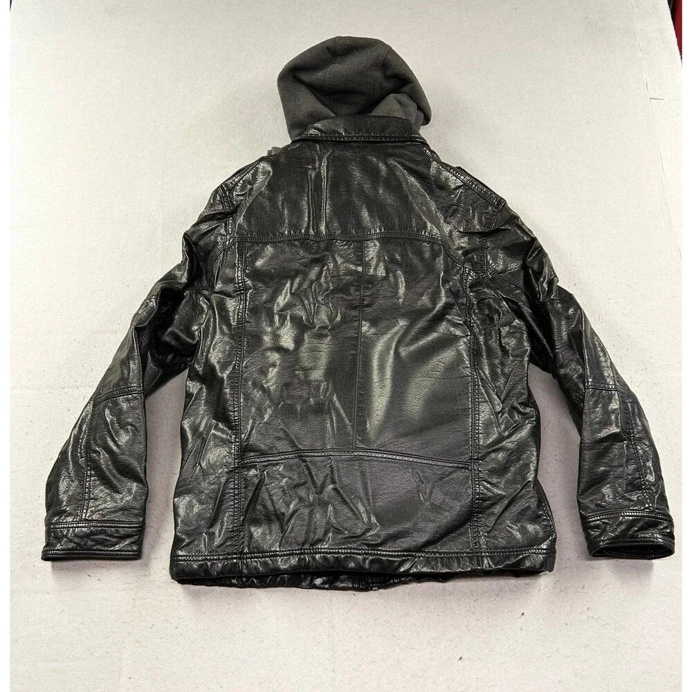 Levi's Men’s Medium Faux Leather Outer Shell Motorcycle Jackets Black